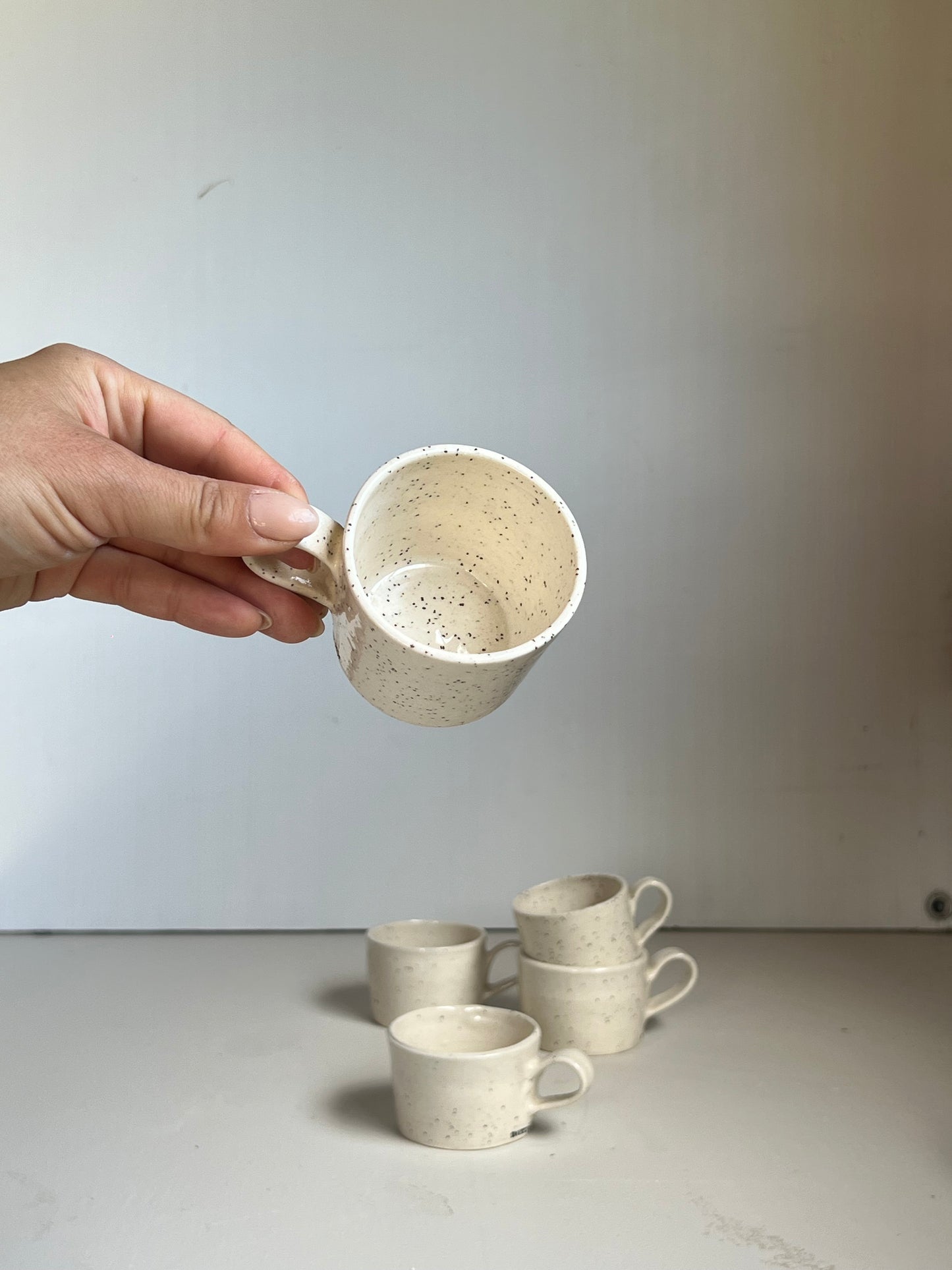 Speckled espresso cup