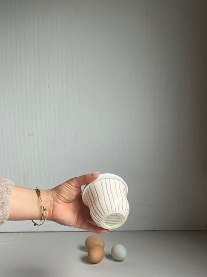 Pencil striped keep cup